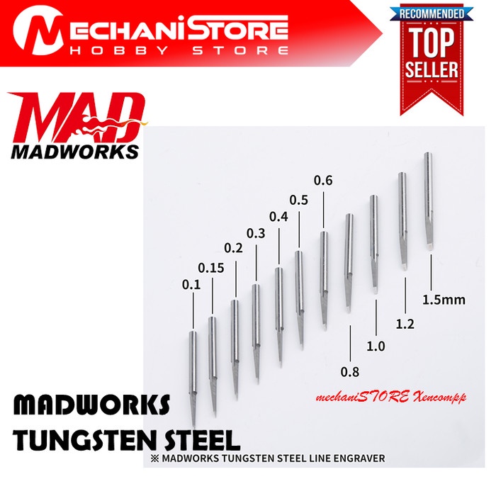 MADWORKS TUNGSTEN STEEL CHISEL - SCRIBER CHISEL PANEL LINE GUNDAM