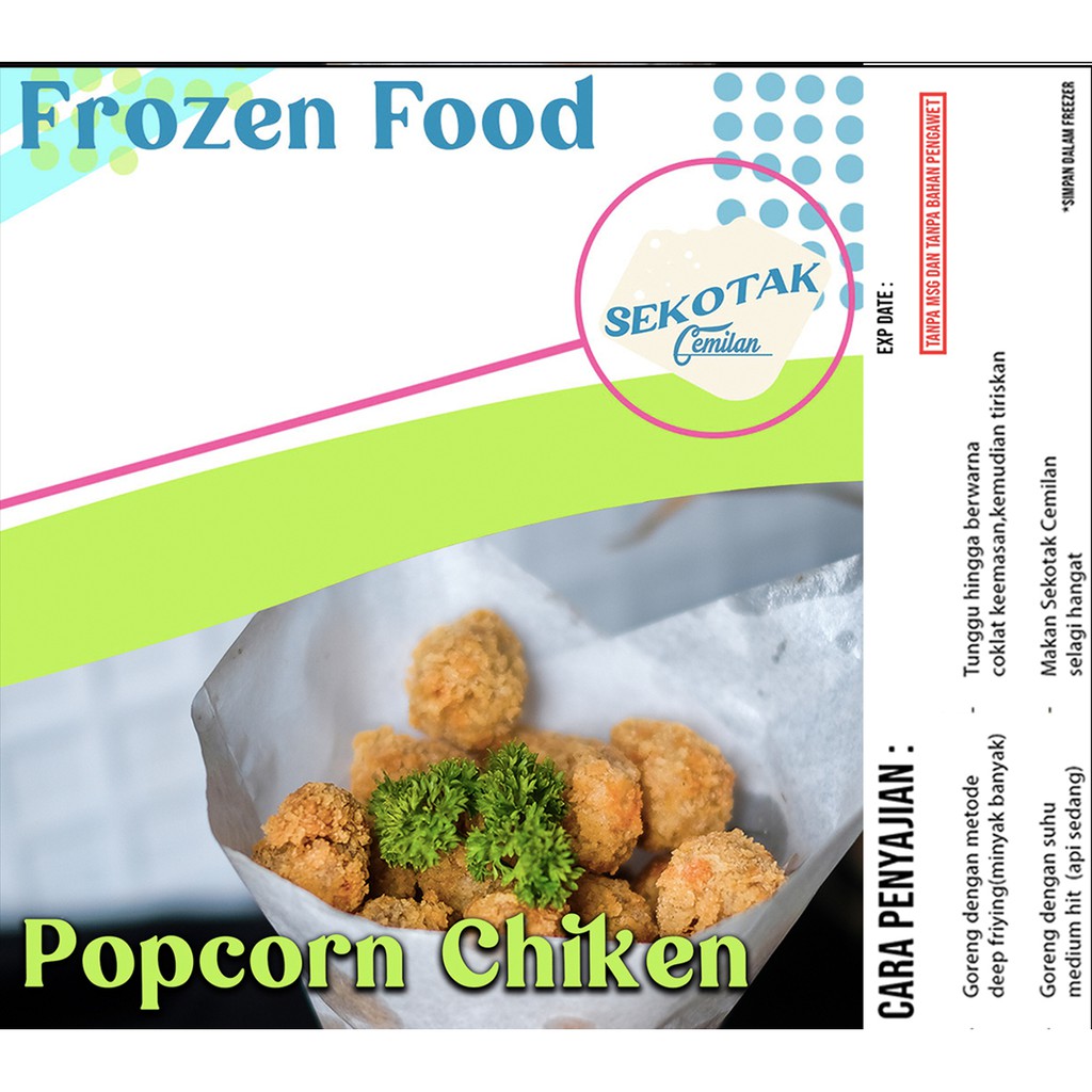 

Cemilan Frozen Food Beku POP CORN CHICKEN dan Pengawet dari [Sekotak Cemilan]