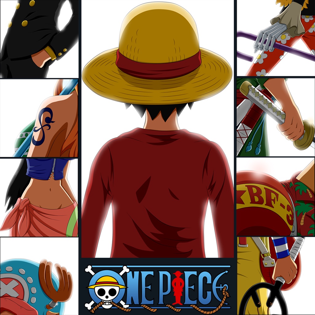 Kaos One Piece Combed 30s Strawhat Crew