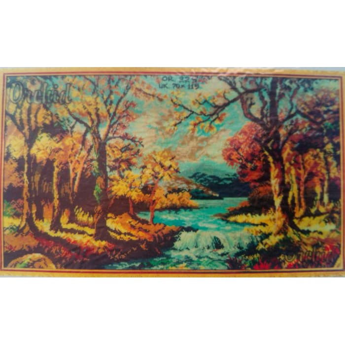 KRUISSTEEK KRISTIK ORCHID MOTIF PEMANDANGAN OR 229