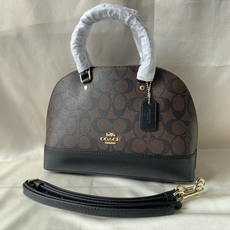 COACH MINI SIERRA SATCHEL IN SIGNATURE CANVAS (COACH F27583)