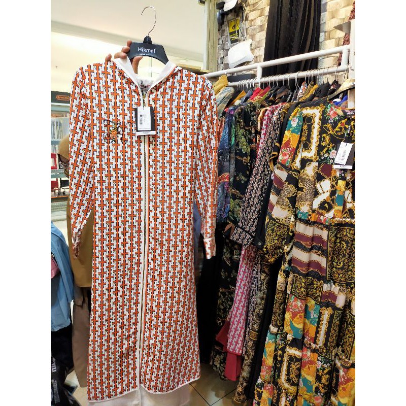Terbaru Abaya Hikmat Fashion T7725 hanya Orange size M Original