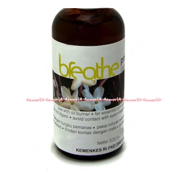 Breathe Aromatherapy Oil Refill 100ml Minyak Aromaterapi Untuk Tungku Bakar Aroma Terapi Untuk Wangi Keharuman dan Kesegaran Dalam Ruangan Aroma Jasmine Lime Green Tea Lavender Aromatica Breat Breth 100 ml