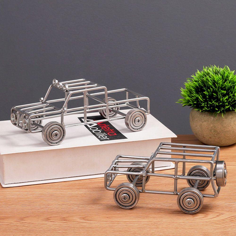 Solighter Miniatur Motor SUV Pickup Bahan Besi Untuk Dekorasi Rumah