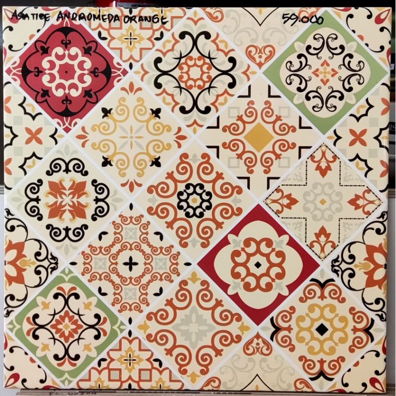 keramik motif batik asia tile  40x40 kilat