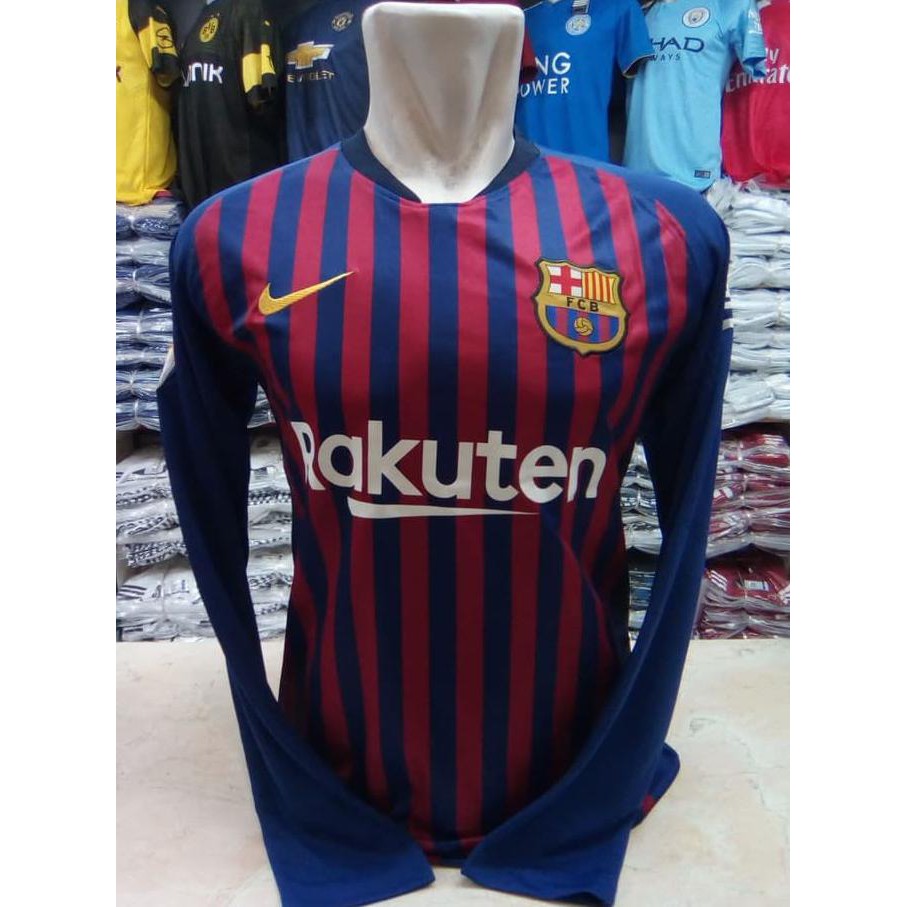 Ls Jersey Barca Home Ls 2018/2019 Grade Ori