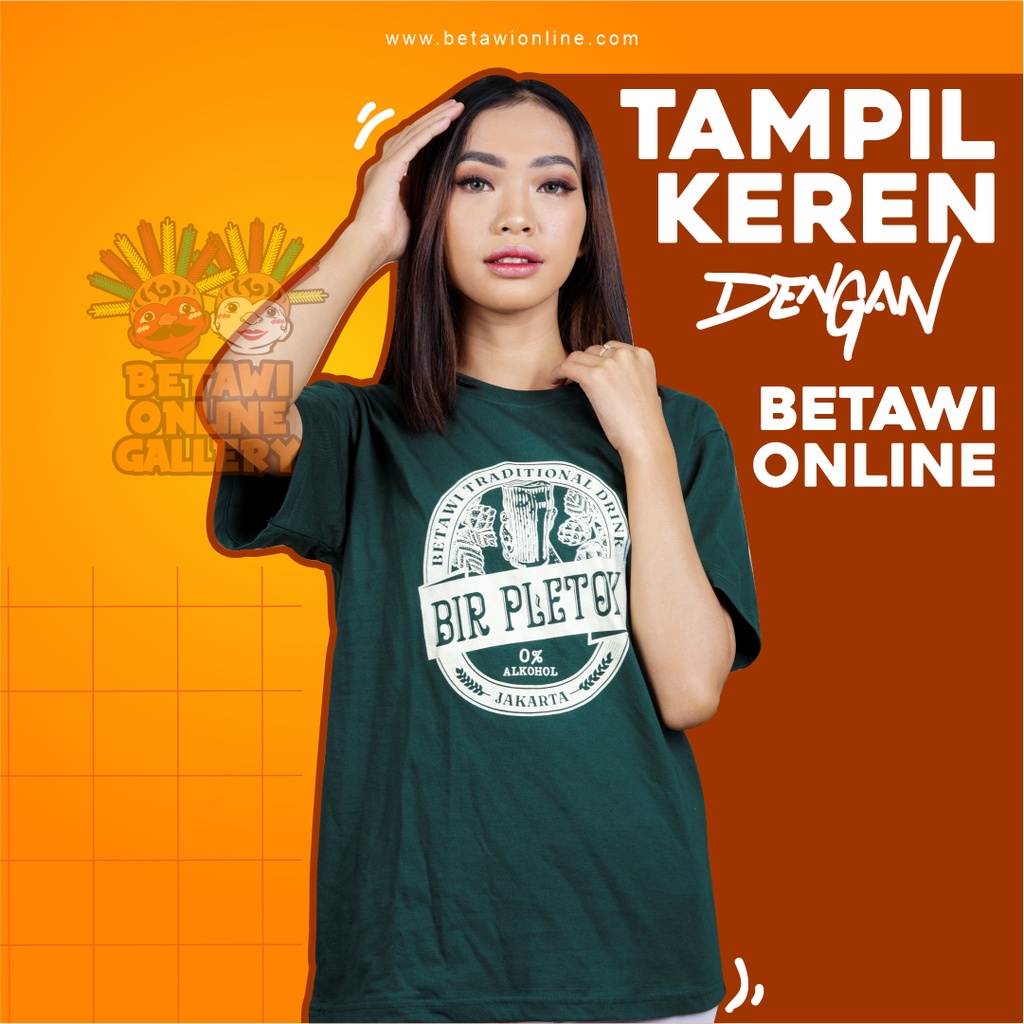 Kaos T-Shirt Motif/Gambar Budaya Betawi