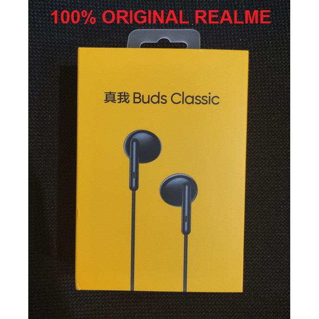 Realme Buds Classic Original 3.5MM Headset Earphones Pack