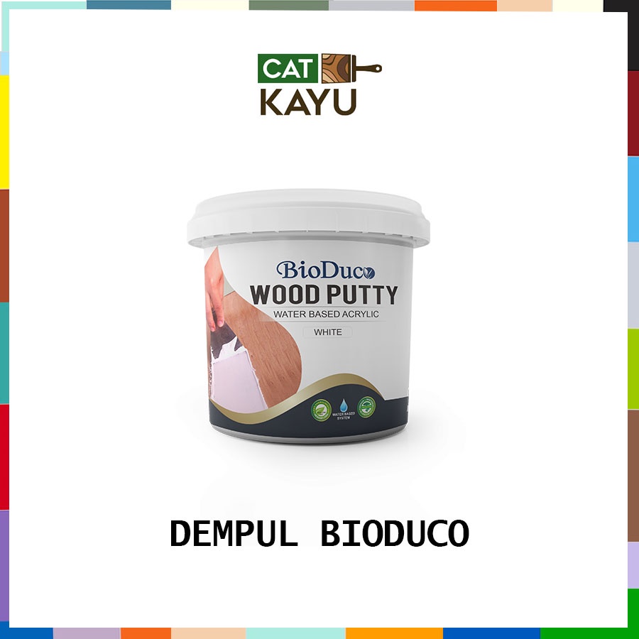 Dempul Kayu Putih Duco Water Base Wood Putty Bioduco 1.5 kg Pelarut Air Anti Sagging