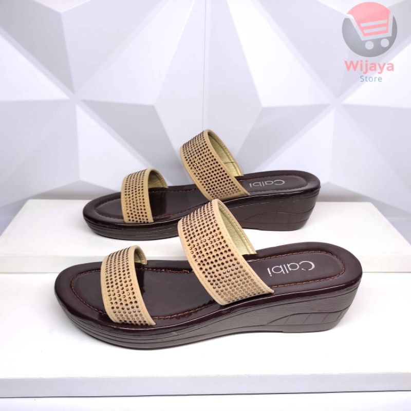 CALBI RSX - SANDAL WANITA CALBI ORIGINAL / SENDAL PESTA FASHION WEDGES TRENDY CEWEK PEREMPUAN DEWASA