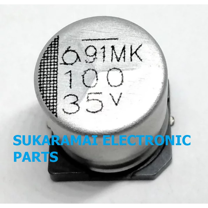 Elco smd 100uf 35v Elco chip 100 uf 35 v
