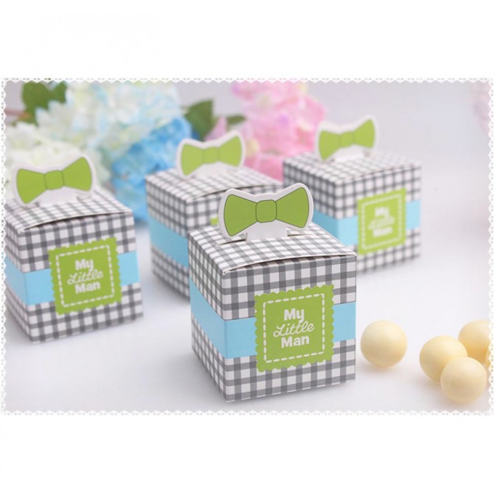 

MY LITTLE MAN FAVOR BOX / Souvenir Kotak Permen Kue (20 pcs)