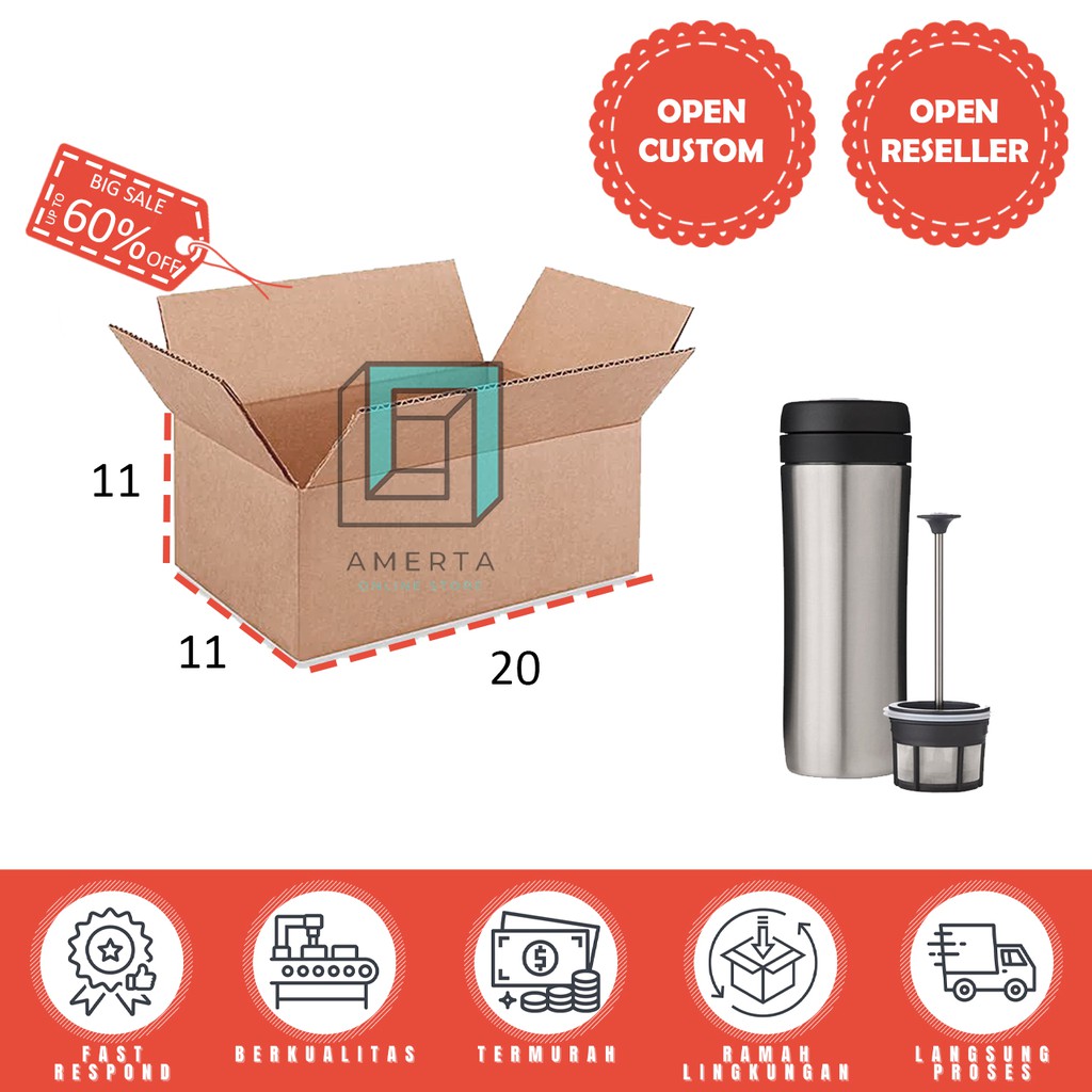 

Kardus 20X11X11 cm | Kardus Polos | Kardus Box Polos | Karton Packing