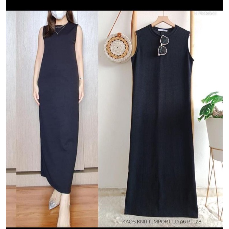 INNER DRESS HITAM