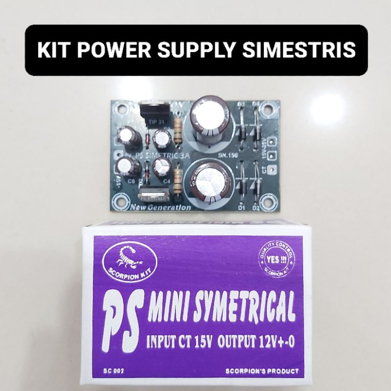 Kit Power Supply Simetris 3 Amper PSU Symetrical Mini