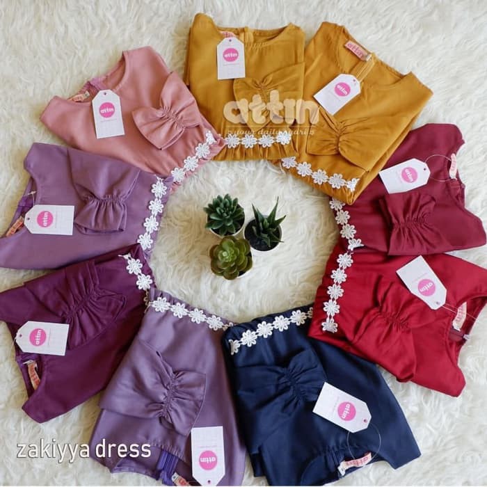 ZAKIYYA DRESS || Gamis Anak By ATTIN HIJAB