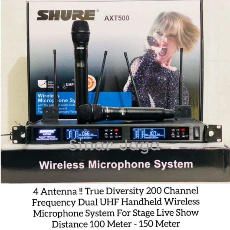 Mic wireless Shure AXT500 AXT 500 For Stage Live Show