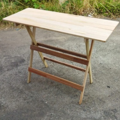 Meja Lipat  60x120 Tinggi 75 Full Kayu Solid