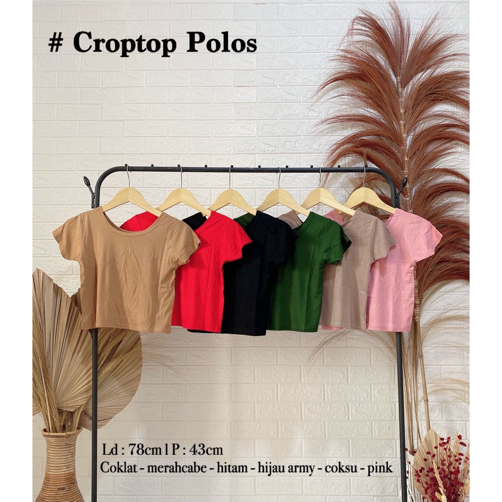 CROP WANITA CROP TOP POLOS / VIMEL COLLECTION