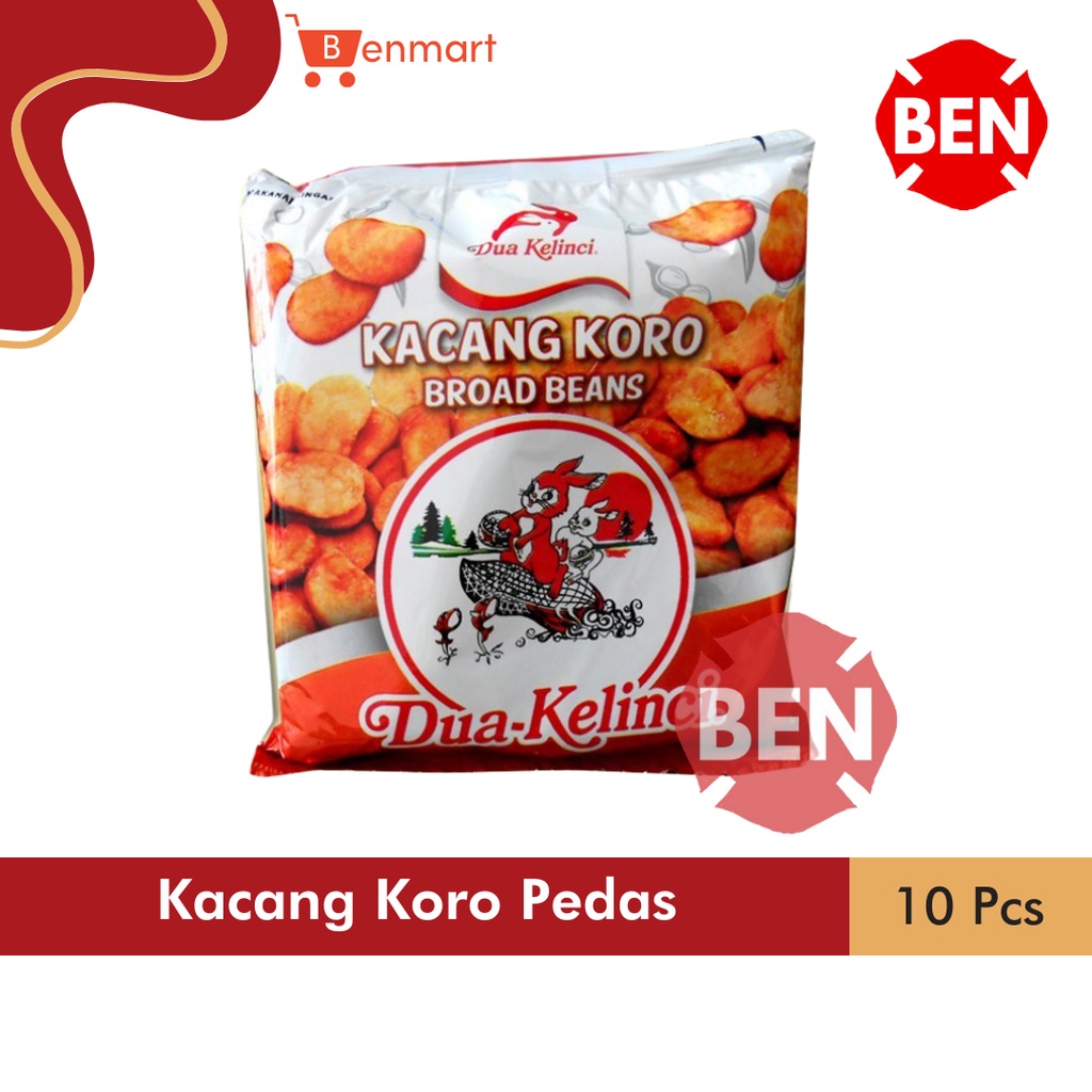 

Kacang Koro Pedas 1 Renceng 10 Pcs Sachet Bal Pak Grosir Dua Kelinci