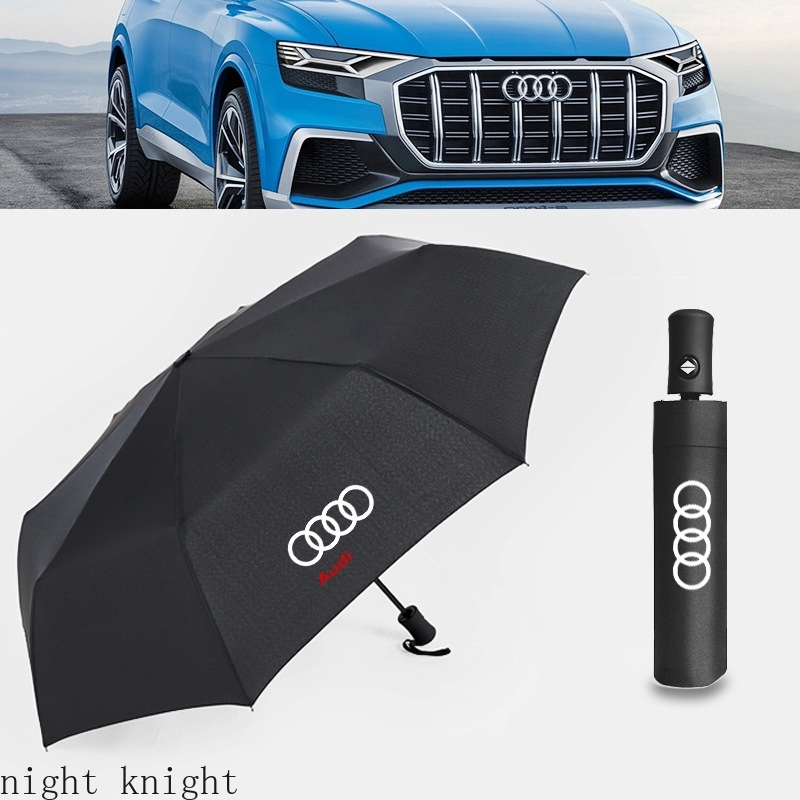 Payung Desain Night Knight Audi Dengan Satu Tombol, Anti-Angin &amp; Hujan
