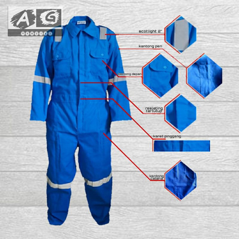 Wearpack Safety Terbaru | Wearpack bengkel | Baju bengkel | Seragam Kerja Proyek