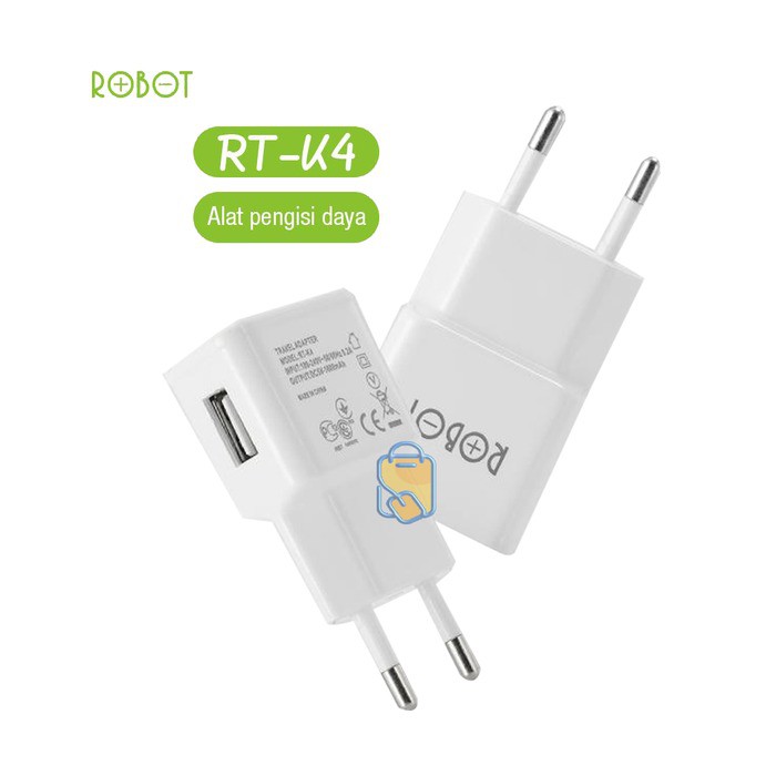 Head Charger ROBOT RT-K4 RT-K10 Single USB Output 5V 1A Batok Casan Robot RTK4