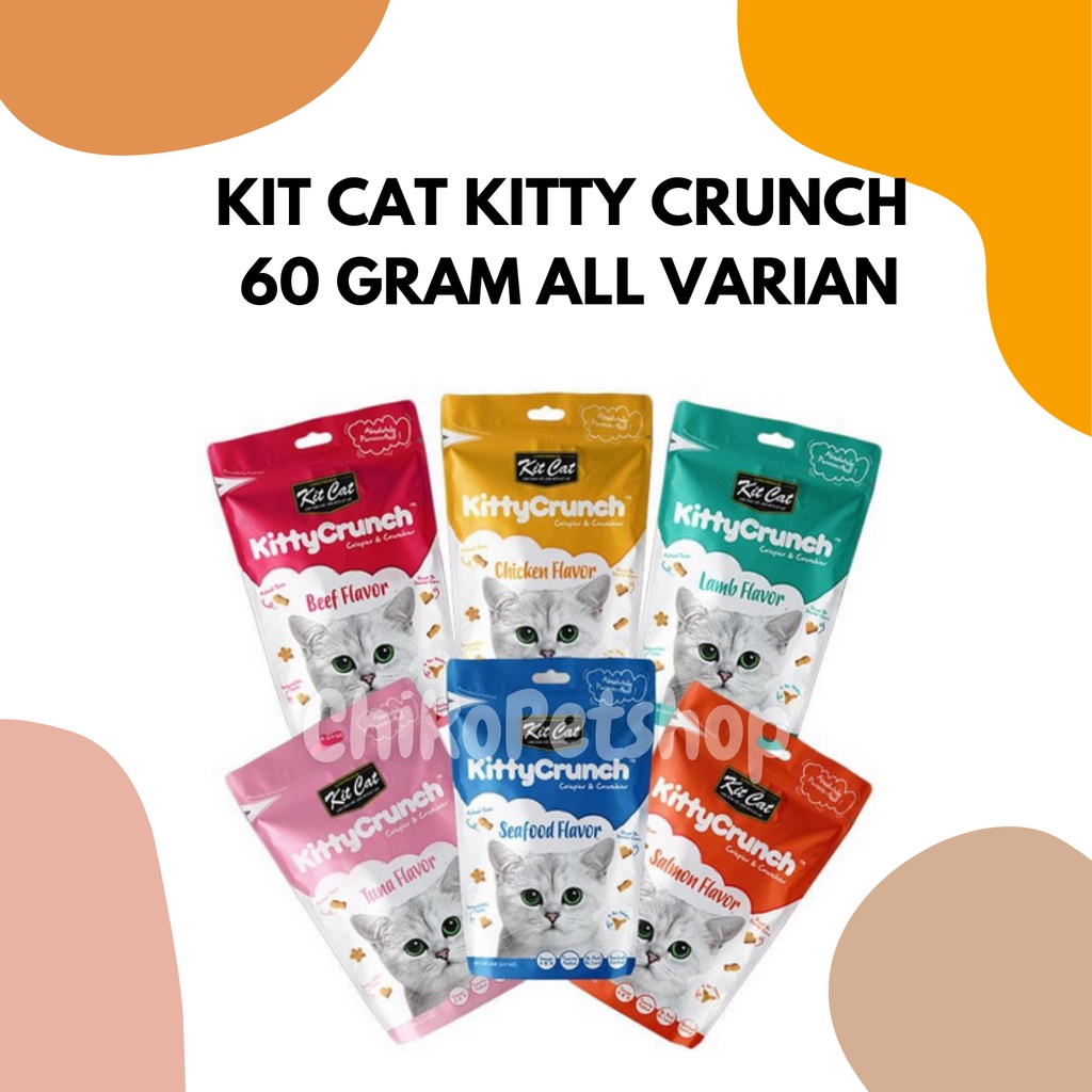 Snack Kucing Kit Cat Kitty Crunch 60gr All Varian KitCat Semua Rasa