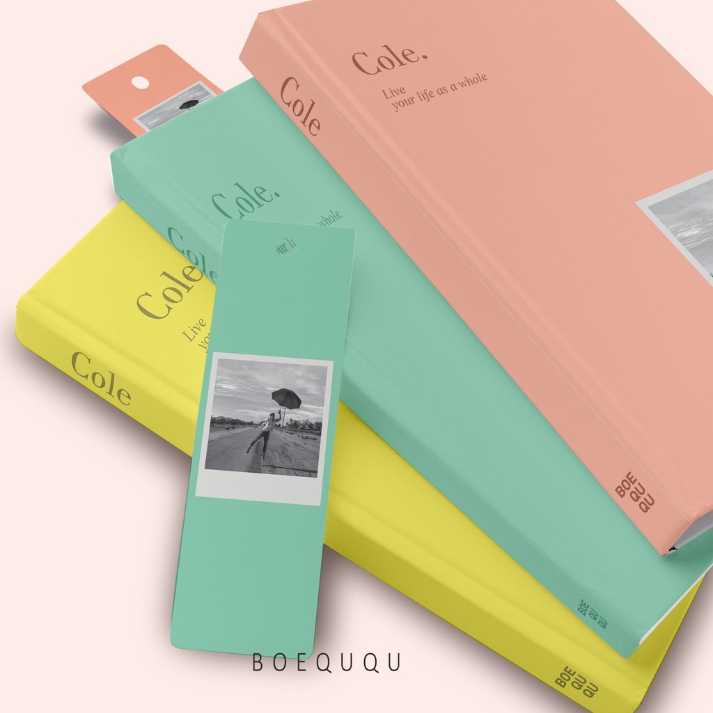 

BOEQUQU - Photo Series 3 Notebook Custom Design Hardcover / Buku Catatan A5 Kado Wisuda Unik Premium