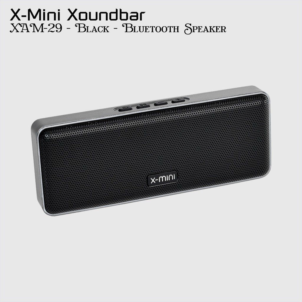 X-mini XAM29-B Xoundbar Portable Bluetooth Speaker IPX4 Splash-Proof Stereo - Black