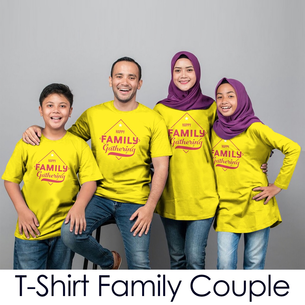 Kaos Family Gathering Anak Dewasa Lengan Pendek Panjang Unisex