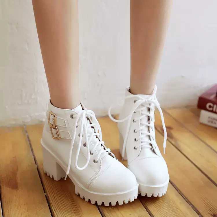 SEPATU BOOTS HEELS WANITA TRENDY BEST SELLER-SEPATU BOOTS KOREA ZIPER-4