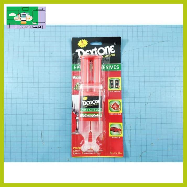

R4E5Et- Dextone Lem Epoxy Rapid Clear Bening 5 Menit 24Ml Suntik Fyhf7T-