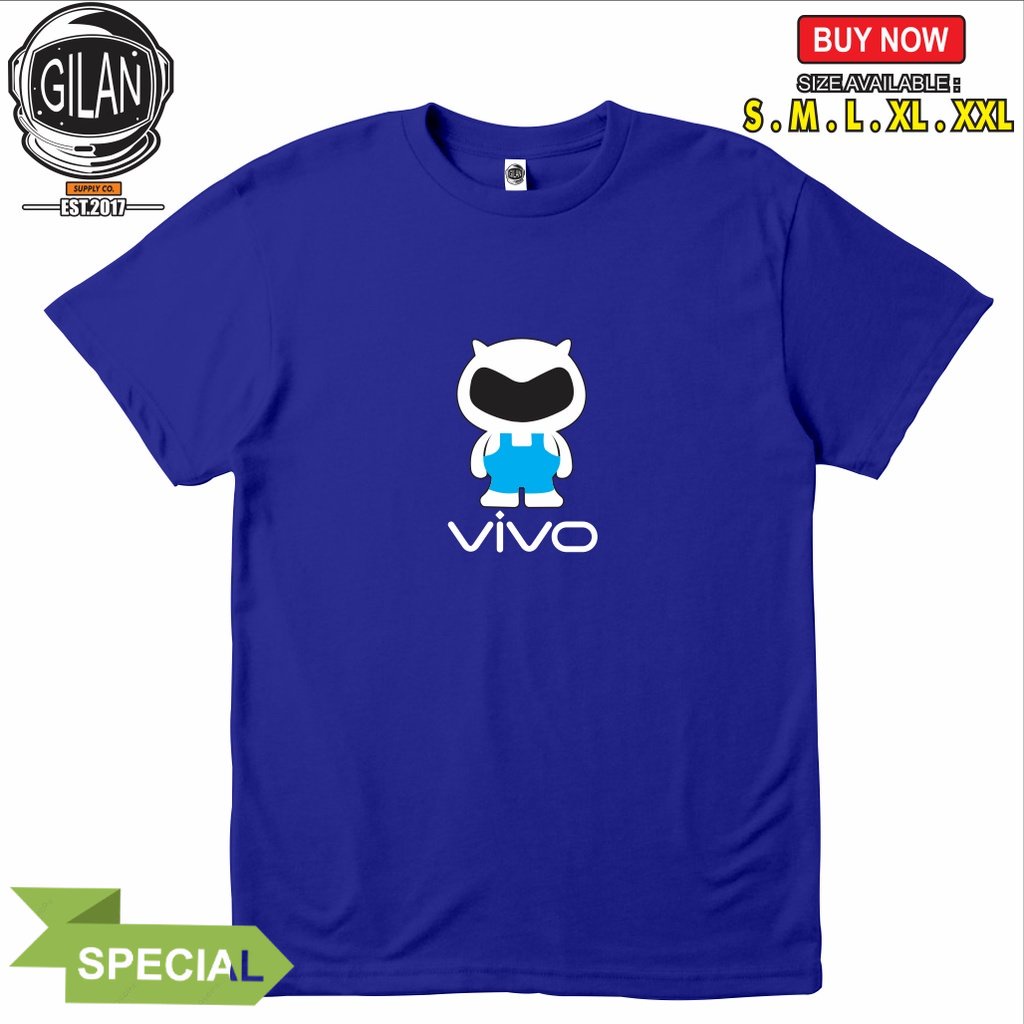 BAJU KAOS HANDPHONE VIVO SMARTPHONE LOGO MASKOT - Destroku CLOTH