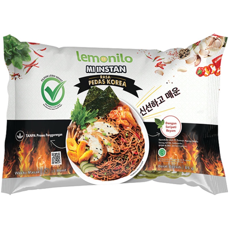 

MIE INSTAN LEMONILO RASA PEDAS KOREA 85 GRAM MI INSTAN