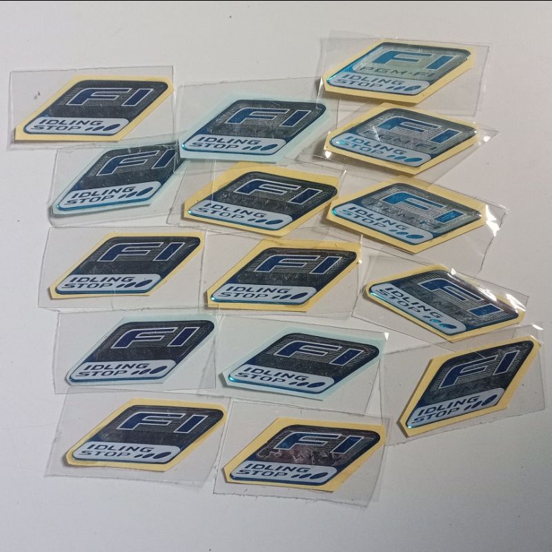 Stiker Emblem Timbul Honda FI Logo PGM FI Vario 125 150 Techno IDLING STOP