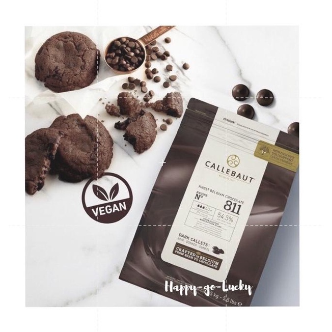 

Callebaut Dark Chocolate 811 1 kg kemasan asli original pack ---NEW---