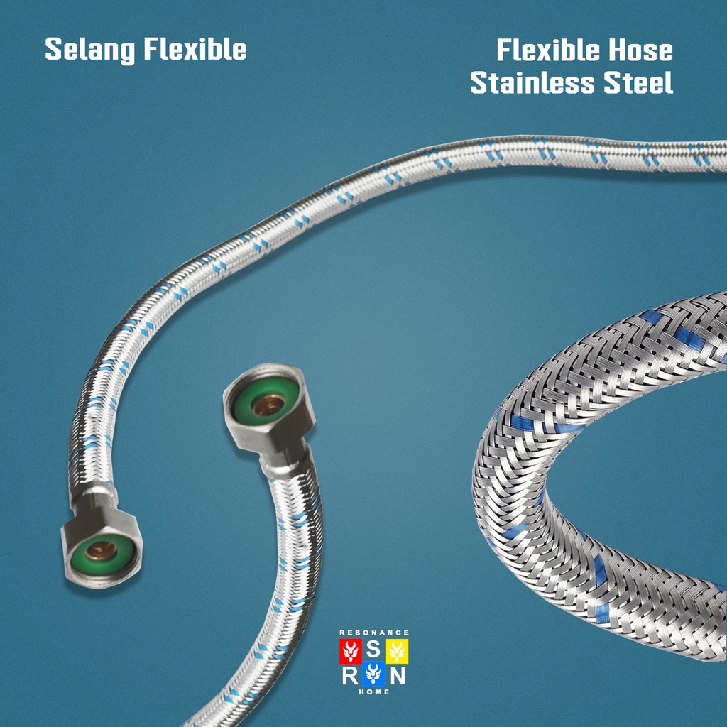Selang Anyam Fleksibel 40cm / Flexible Hose Closet Wastafel Resonance Home