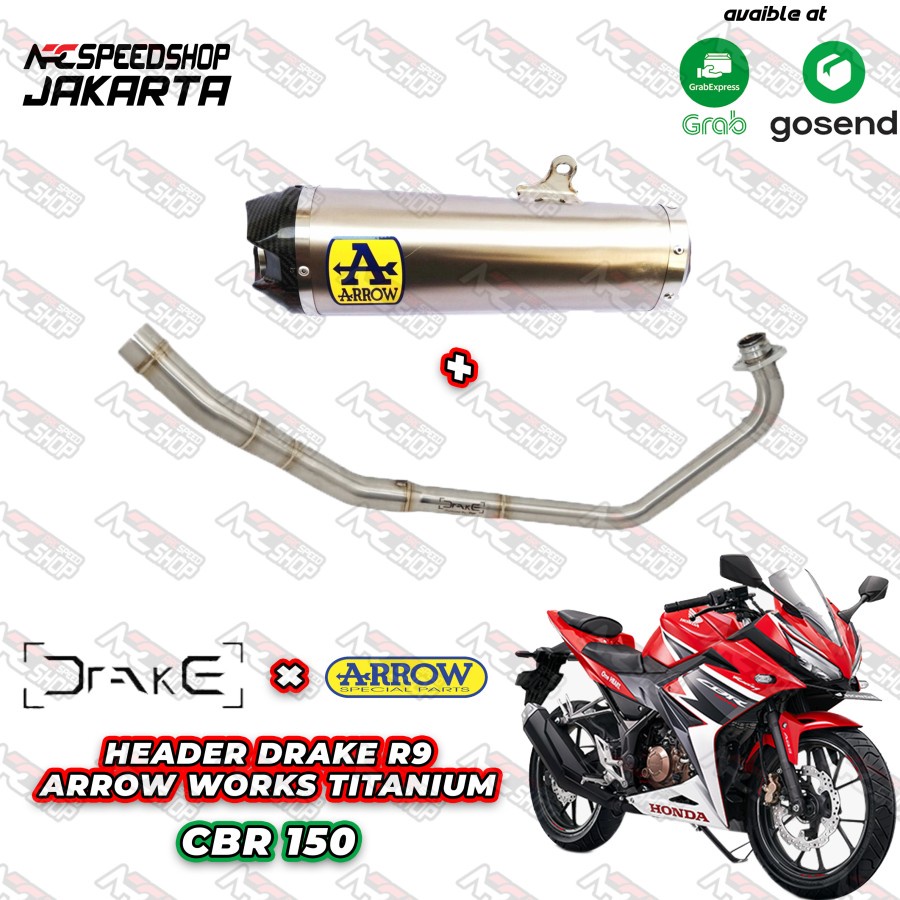 Knalpot Arrow Works Titanium CBR 150R Facelift Fullsystem Stainless