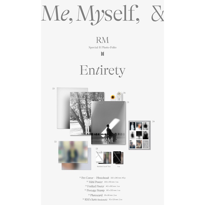 BTS - Special 8 Photo-Folio Me, Myself, and RM Entirety (Photobook)