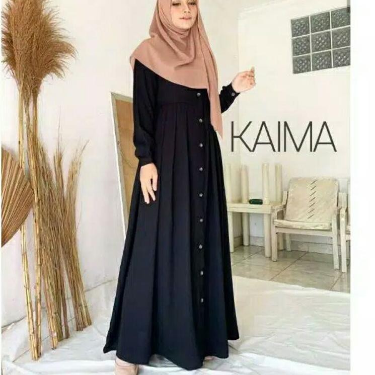 Terbaru KAIMA DRESS / GAMIS MOSCRAPE POLOS