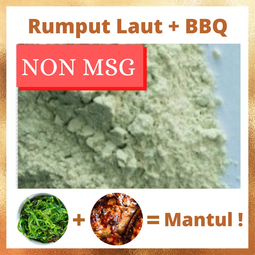 

BUMBU TABUR RASA RUMPUT LAUT MIX BBQ NON MSG 1 KG Bumbu Tabur Rumput Laut Kombinasi BBQ 1kg