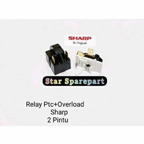 Relay ptc overload kulkas sharp 2 pintu
