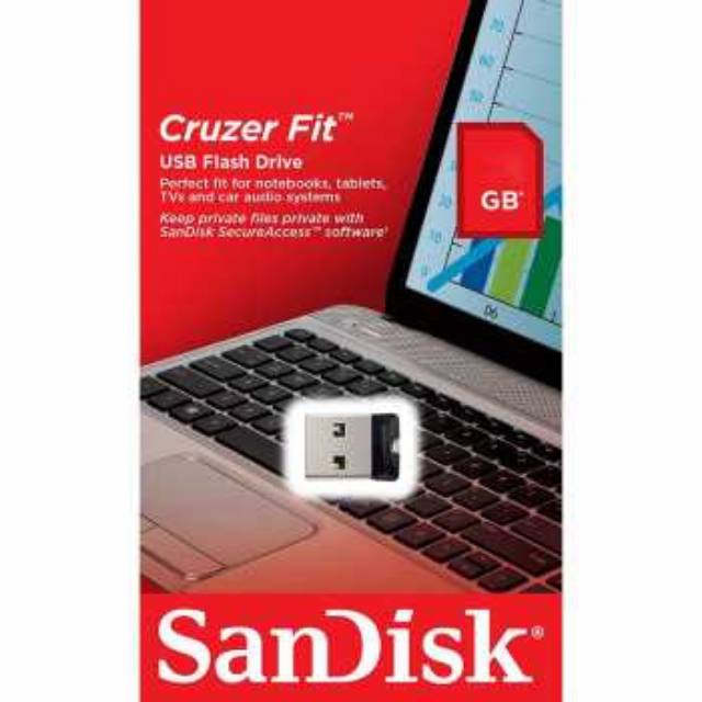 SanDisk Cruzer Fit USB Flash Drive - SDCZ33-G35