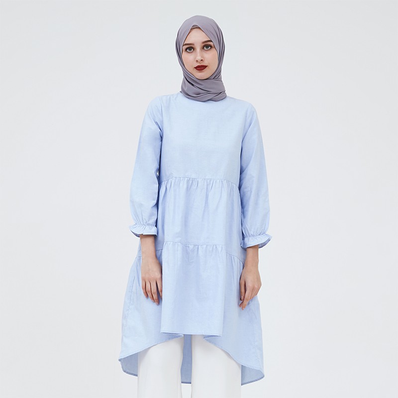 

MFMW "Eniola" Tunik Biru Muda Wanita