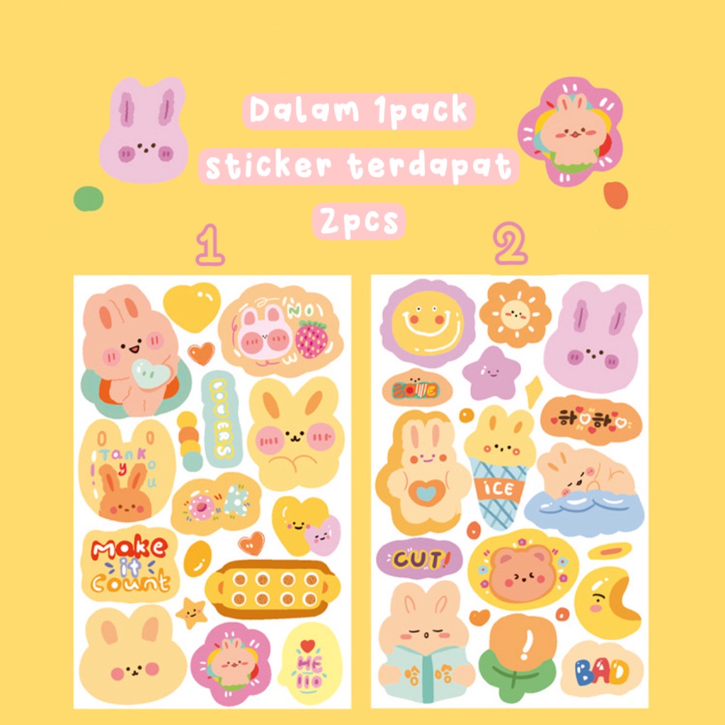 Sticker Journal 2 Pcs Sweet Cheese Stickers Journal Phone Case Decor Phone Case Sticker Korean Sticker Stiker Bear Tumblr Korean Sticker DIY Diary Dekorasi