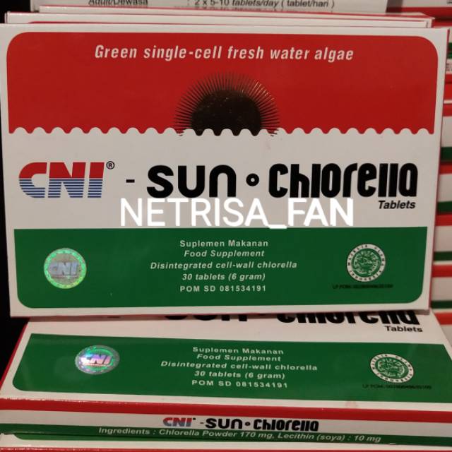 CNI SUN CHLORELLA 30 Tablet