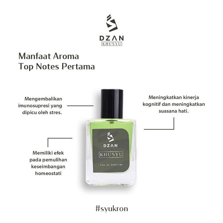 (BELI 1 GRATIS 1) DZAN KHUSYU EAU DE PARFUME 35 ML - PERFUM SHOLAT HALAL ORIGINAL BPOM TAHAN LAMA