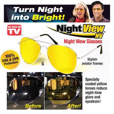 Night View Glasses Vision Kacamata Anti Silau Di Malam Hari