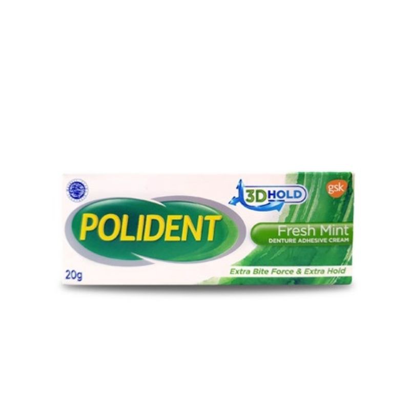 Polident Fresh Mint 20gr - Pelekat / Lem Gigi Palsu